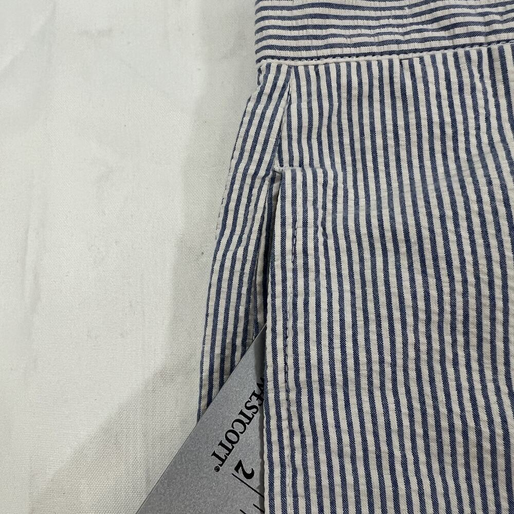 J. Crew Shorts Mens 36 Blue White Seersucker Cotton Striped Summer Classic - Picture 5 of 10